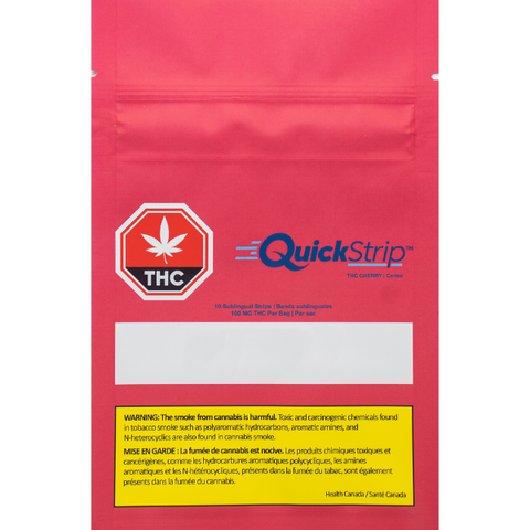 Rapid Dose QuickStrip THC Cherry 10mgx10 Sublingual Strips