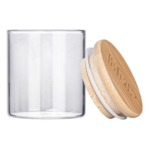 HMP Glass Storage Jar with Bamboo Lid