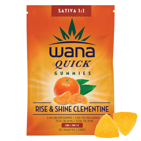 Wana Quick Rise and Shine Clementine Gummies