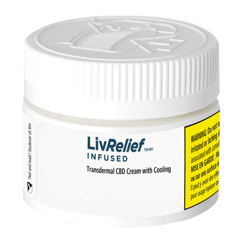 LivRelief Transdermal 500mg CBD with Cooling Topical